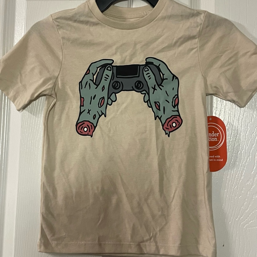 🔴‎ 3/$12 Wonder Nation Boys Halloween Zombie Graphic Tee! NWT! Size XS